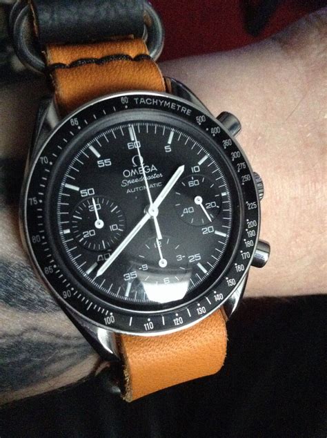 omega speedmaster leather nato strap|omega NATO strap for sale.